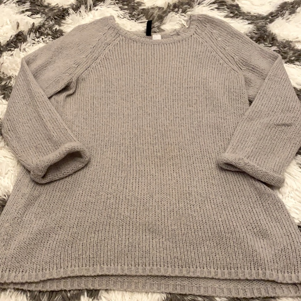 H&M divides grey long sweater size medium